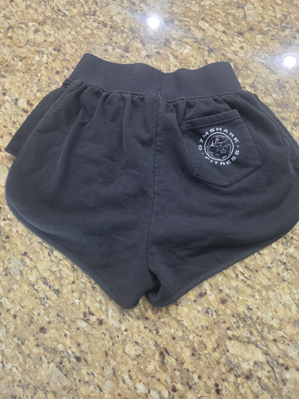 Gymshark Black High-Waist Lounge Shorts